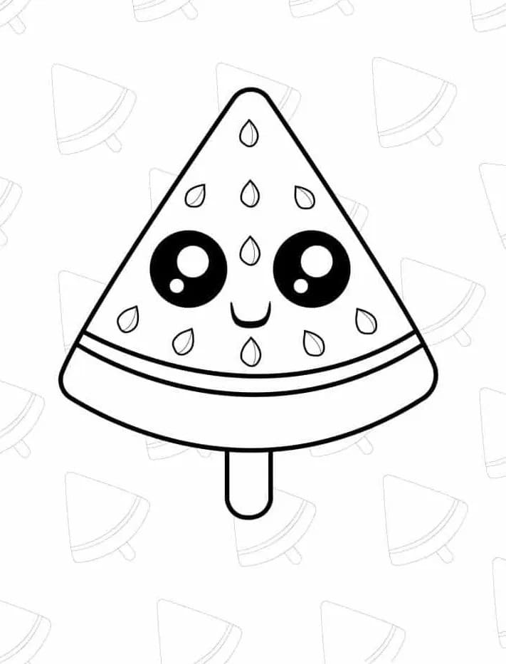 Anguria Perfetta da colorare