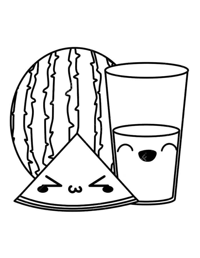 Anguria Stampabile Libera da colorare