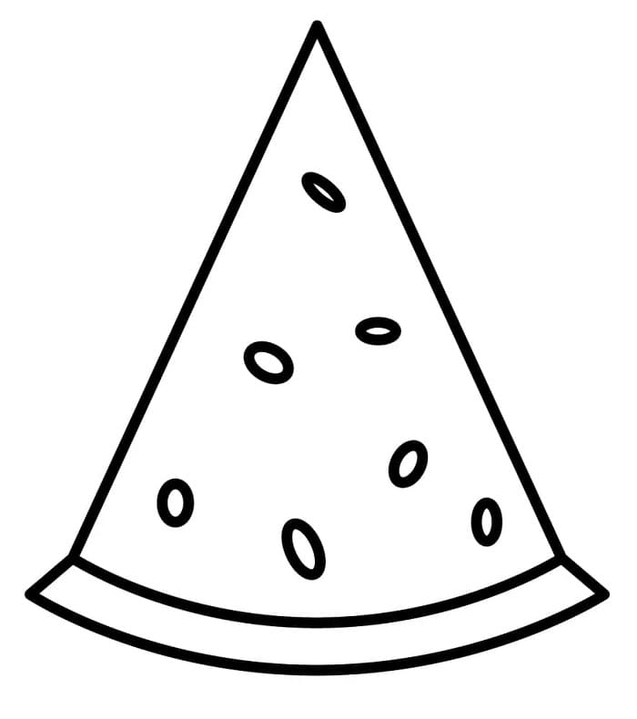 Anguria Stampabile per Bambini da colorare