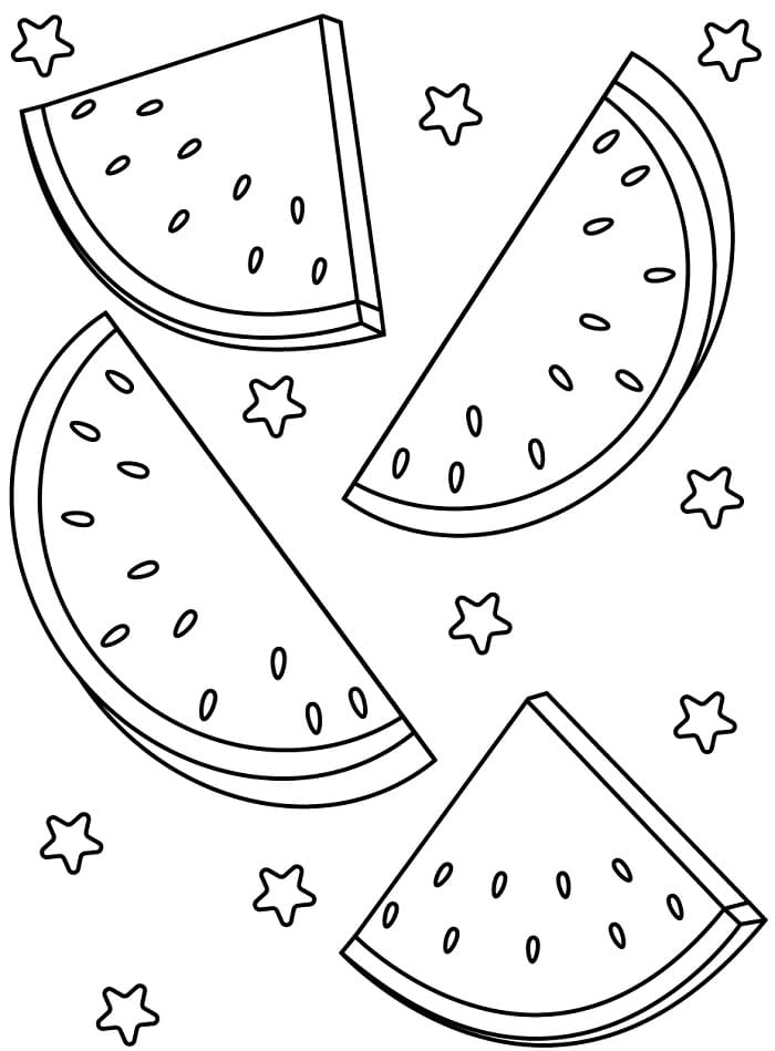 Anguria Succosa da colorare