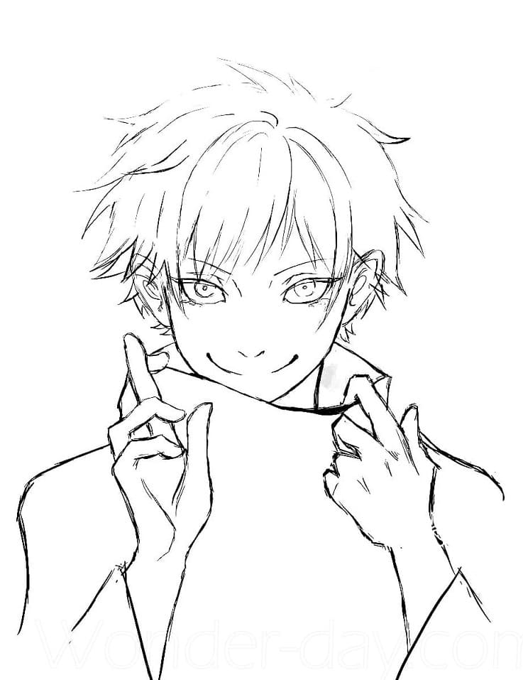 Anime Jujutsu Kaisen da colorare