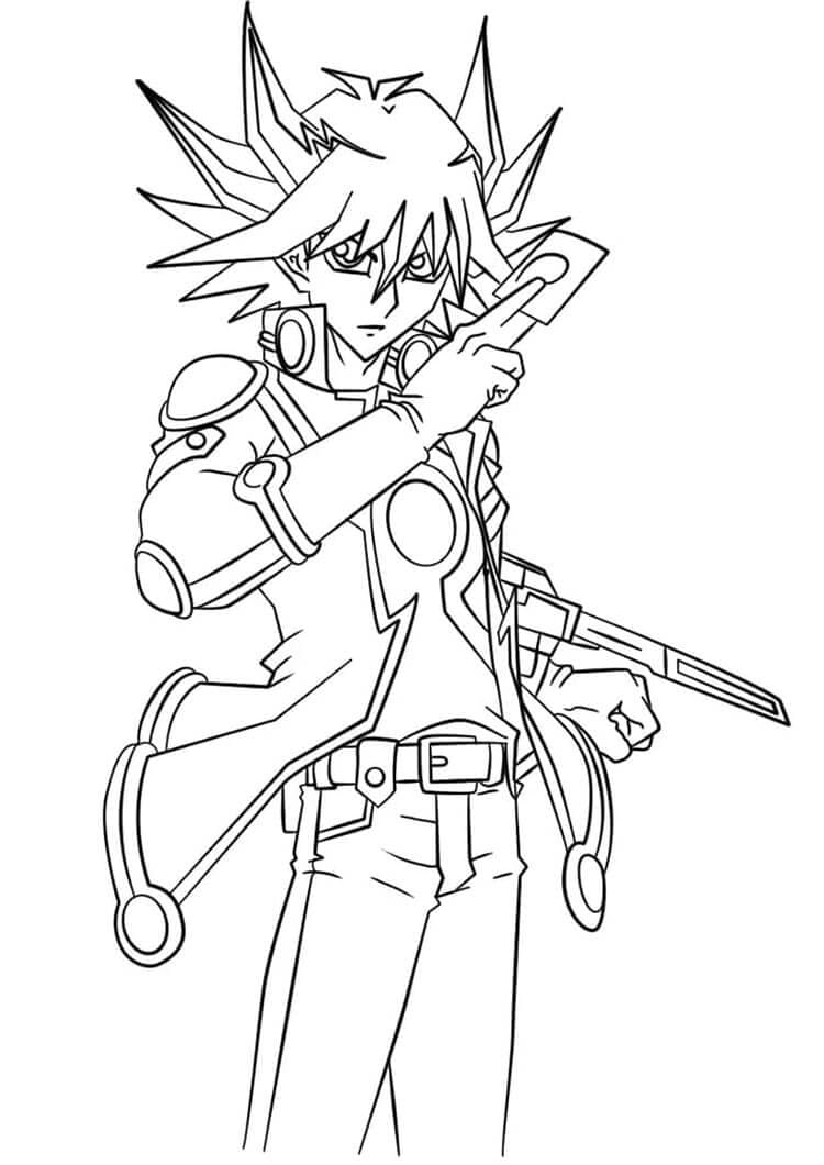Anime Yu-Gi-Oh da colorare