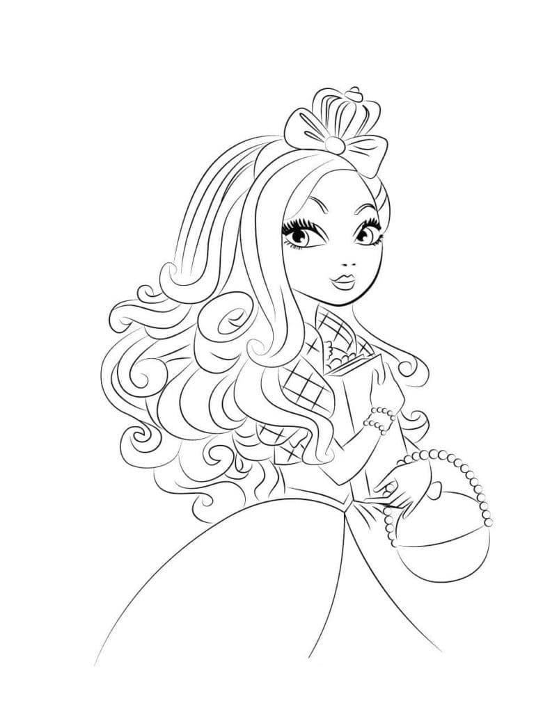 Apple White da colorare