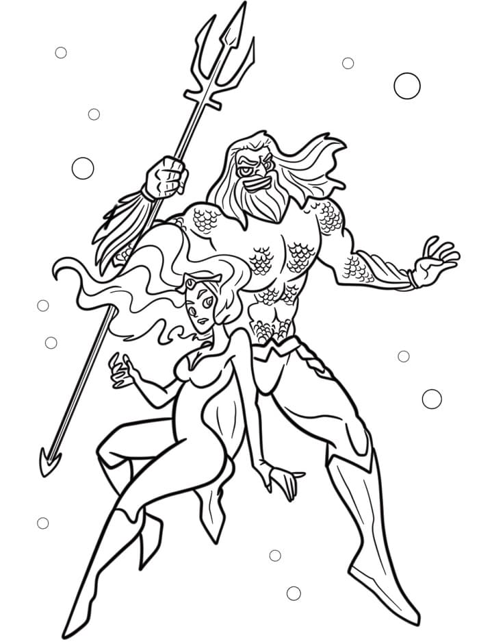 Aquaman DC da colorare