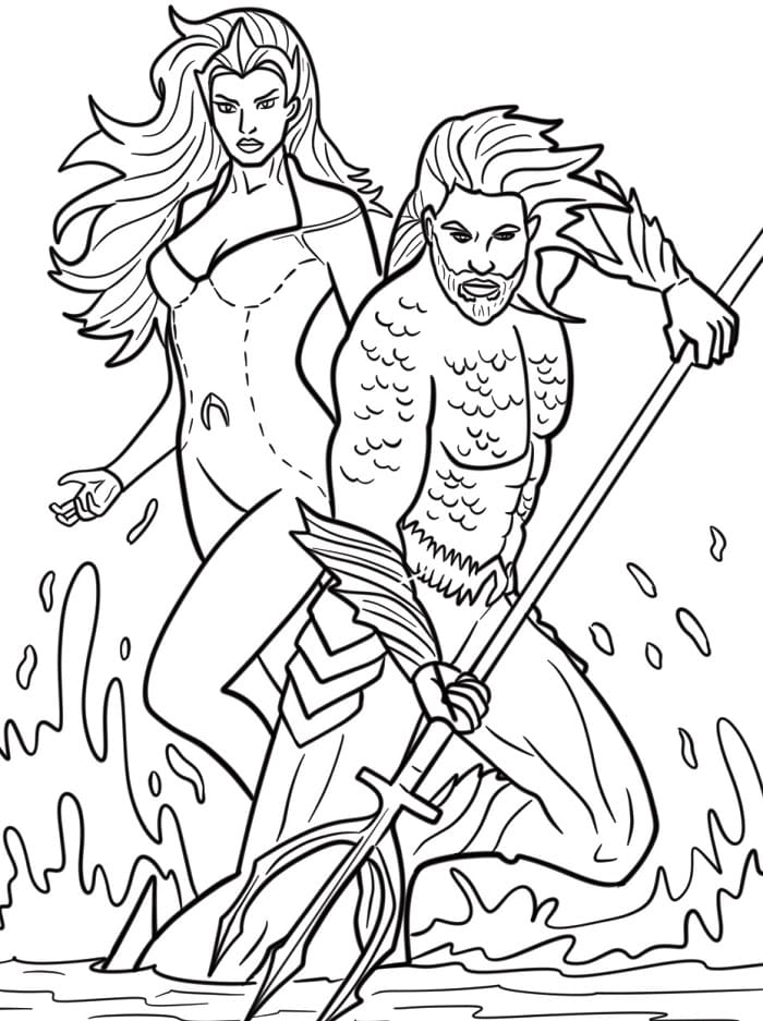 Aquaman Fantastico da colorare