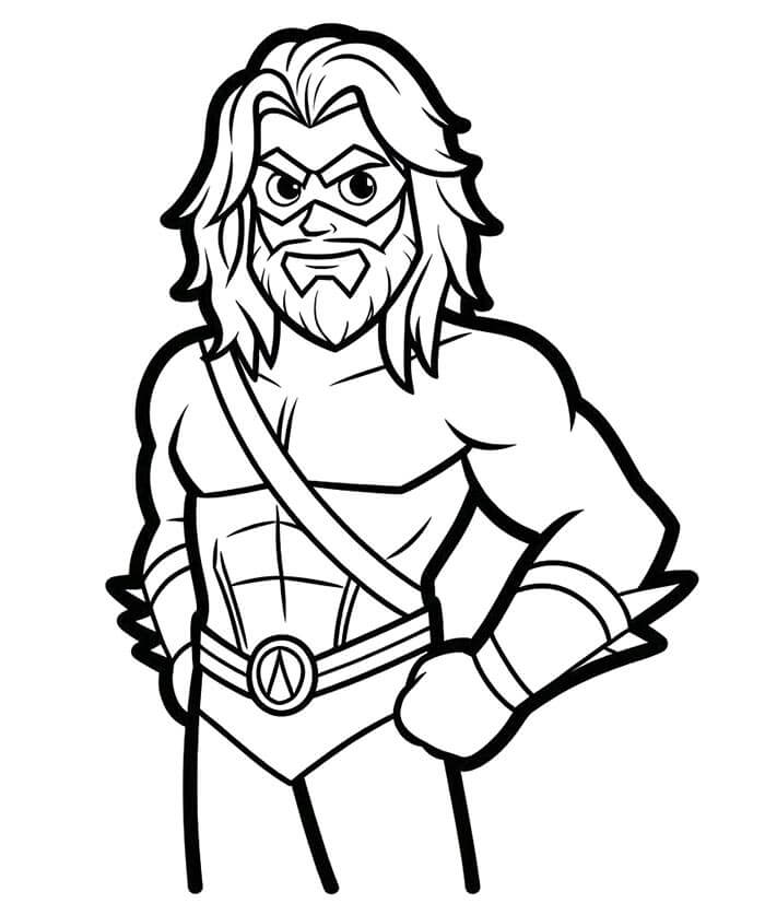 Aquaman Gratuito Stampabile da colorare