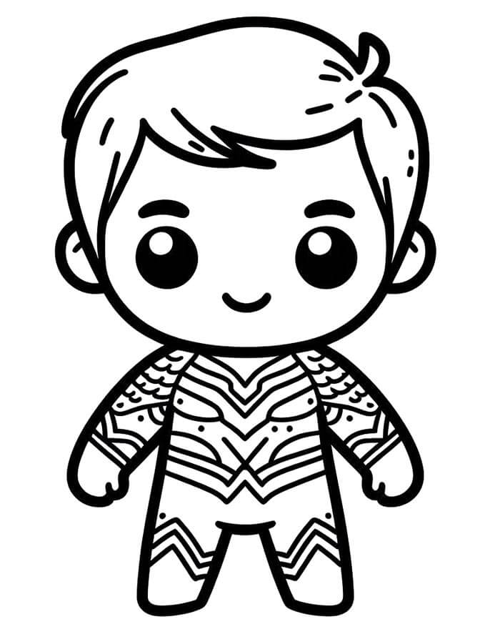 Aquaman per Bambini di 5 Anni da colorare