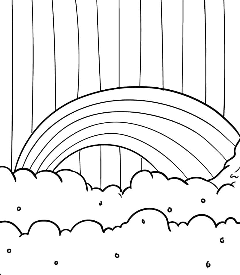 Arcobaleno (5) da colorare