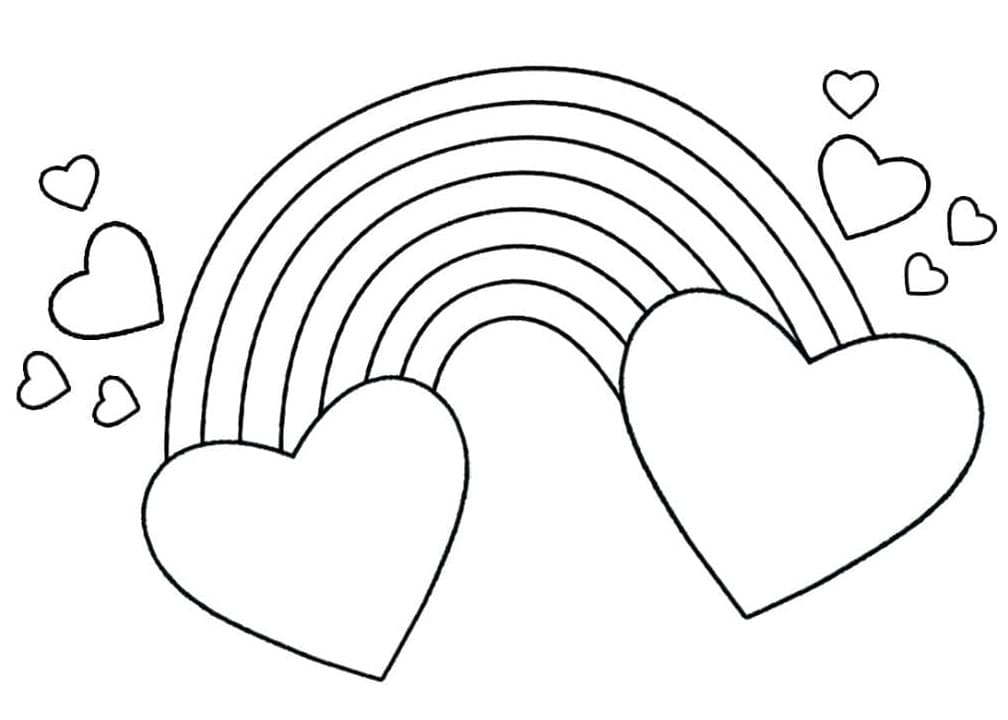 Arcobaleno (6) da colorare