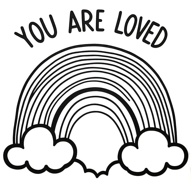 Arcobaleno Bellissimo da colorare