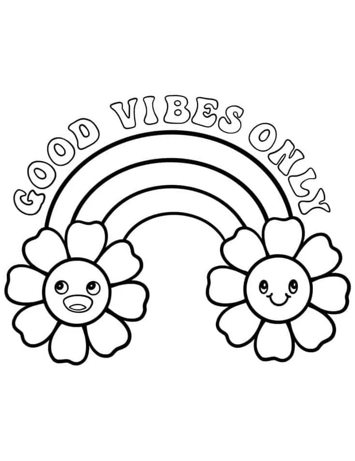 Arcobaleno Libero Stampabile da colorare