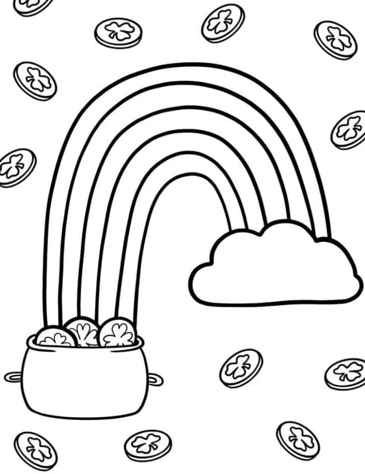 Arcobaleno Libero da colorare