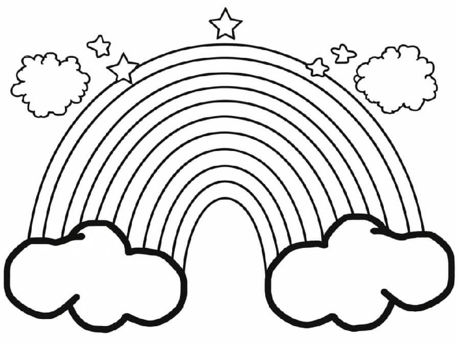 Arcobaleno per Stampare da colorare