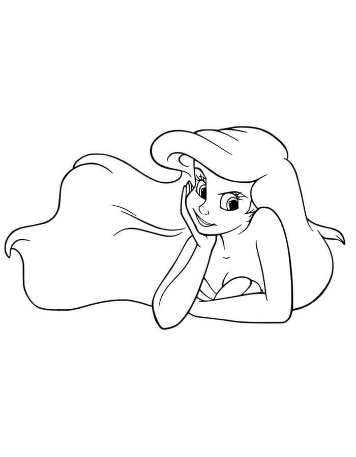 Ariel Disney La Sirenetta da colorare