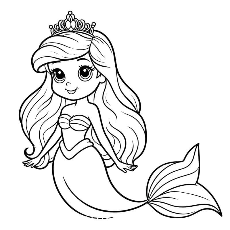 Ariel Gratis da Stampare da colorare