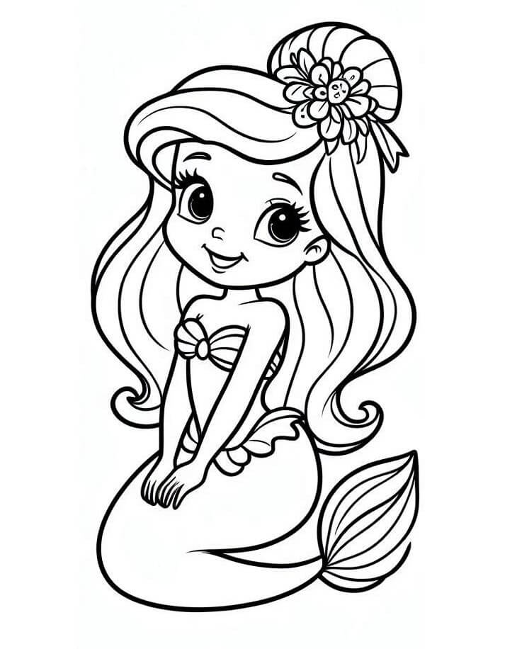 Ariel Gratis da colorare