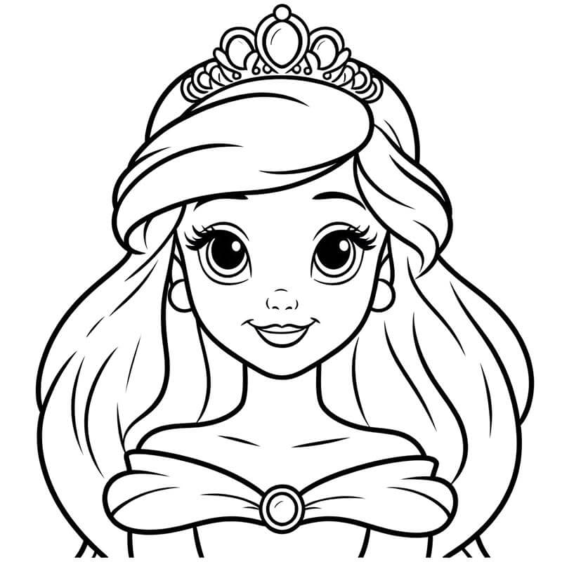 Ariel Sirena da colorare