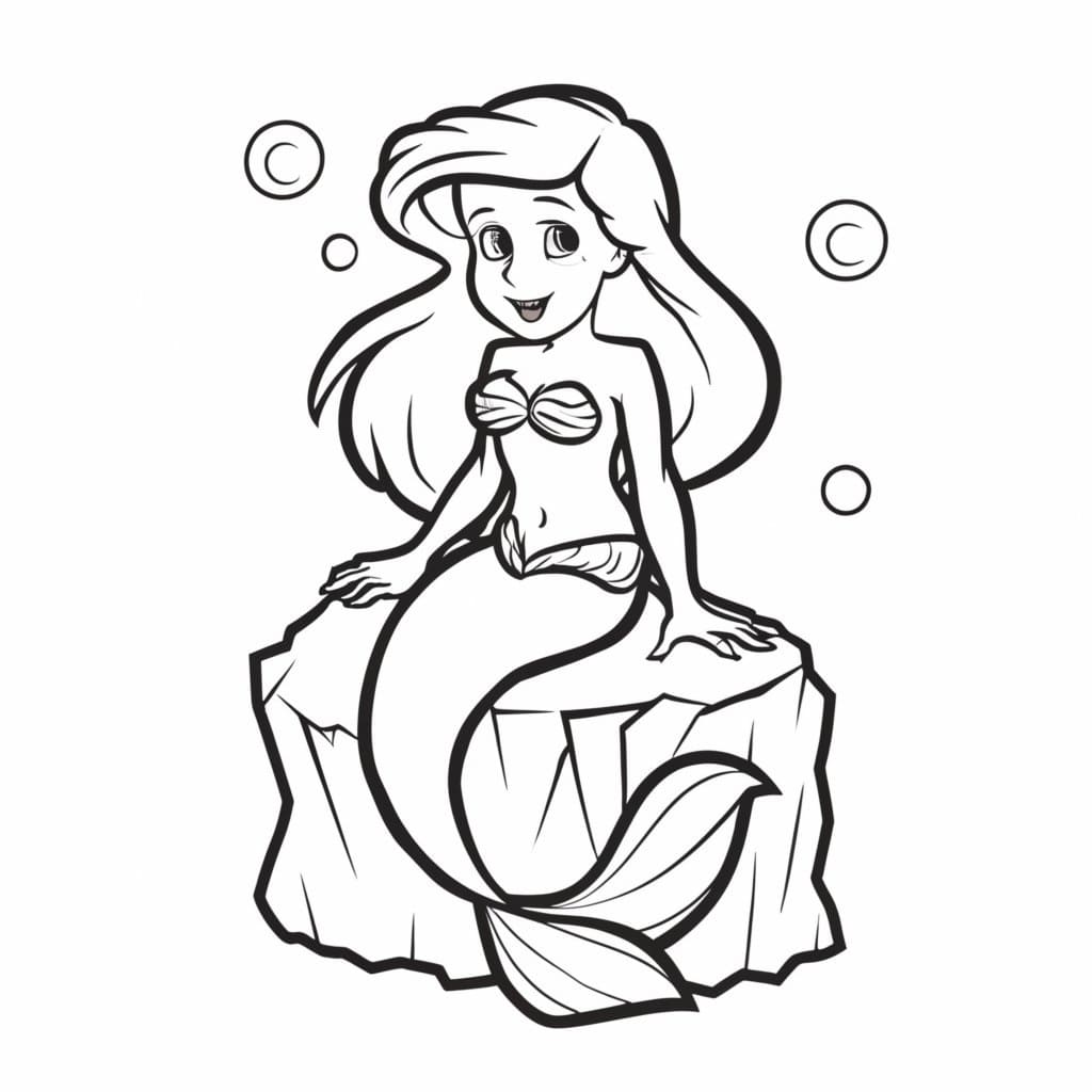 Ariel Stampabile Senza Costo da colorare