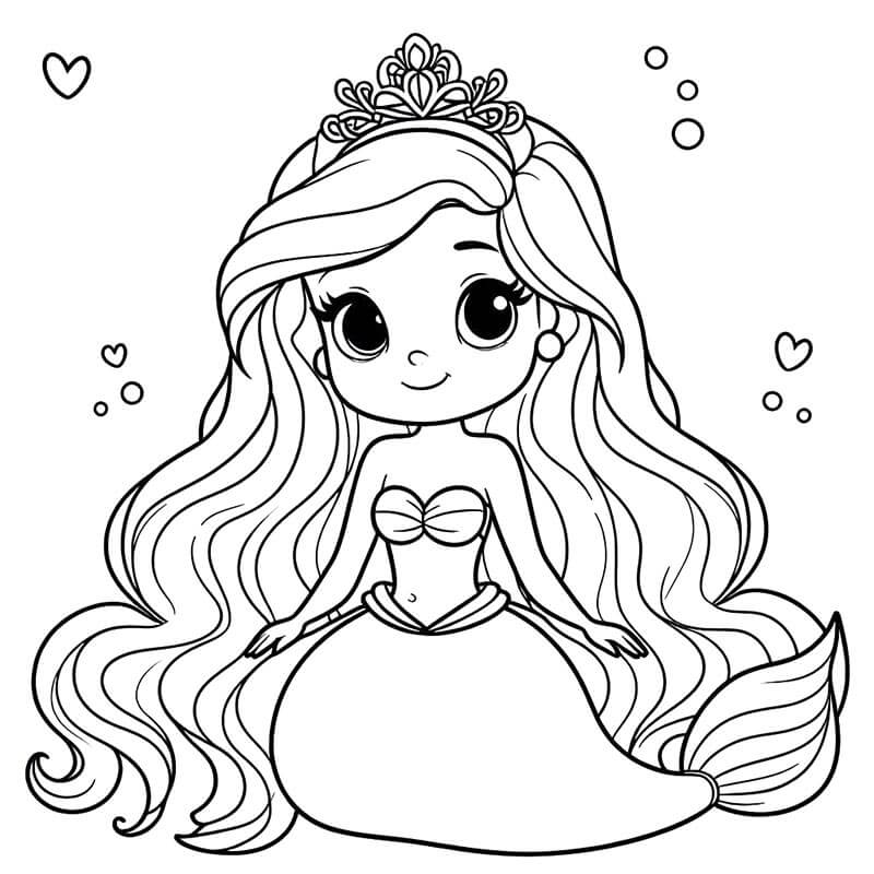 Ariel Stampabile da colorare