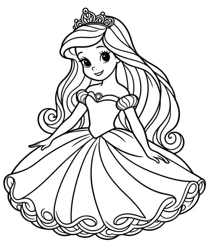 Ariel a Costo Zero da colorare