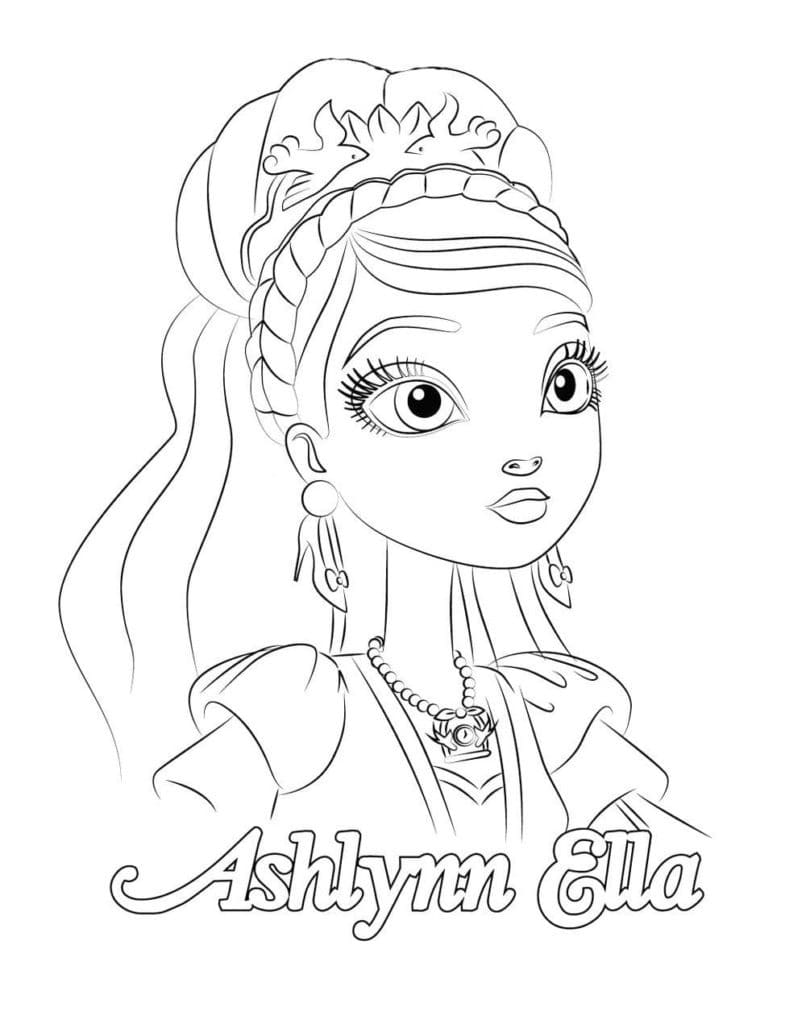 Ashlynn Ella Ever After High da colorare