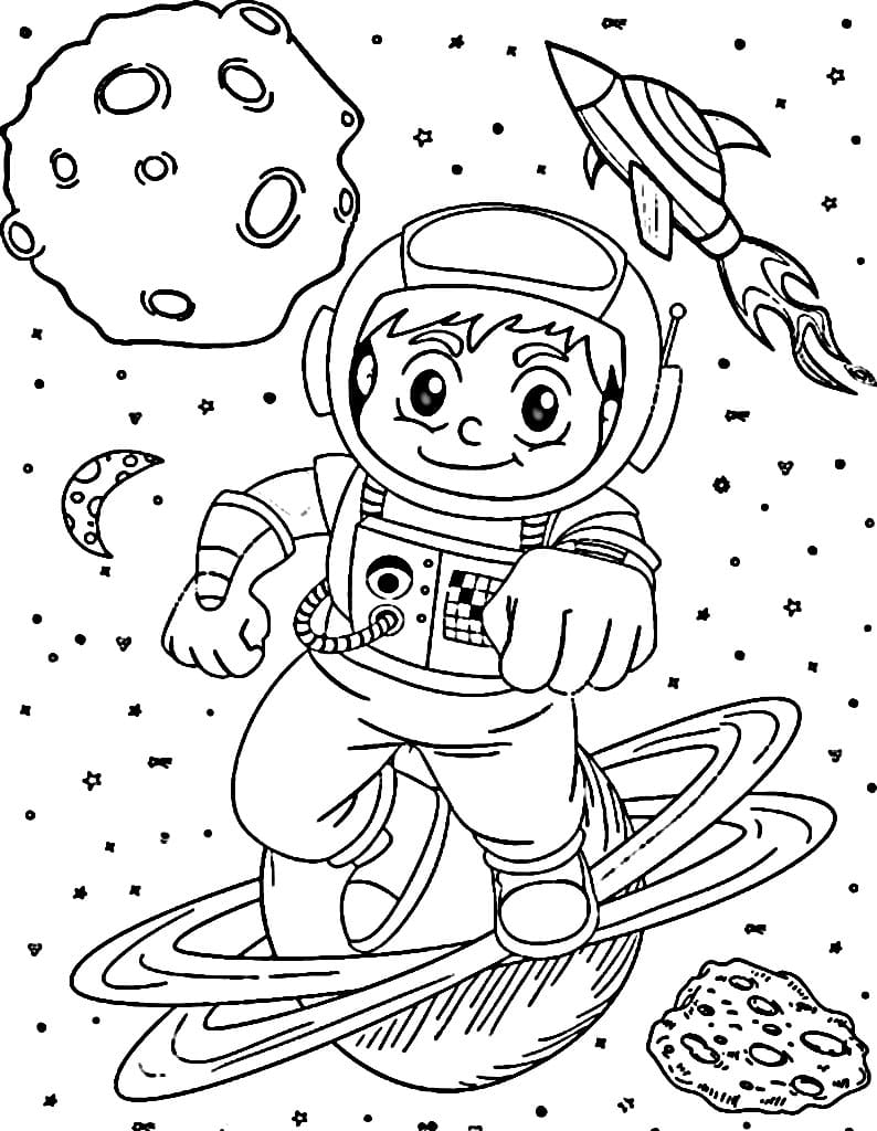 Astronauti da colorare