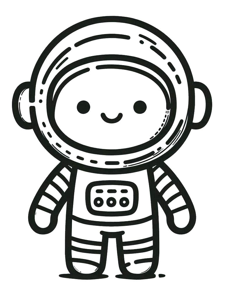 Astronauta Meraviglioso da colorare