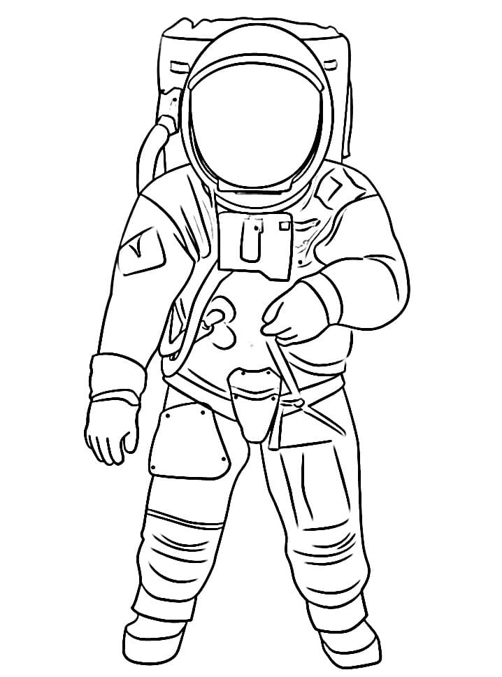 Astronauta Normale da colorare
