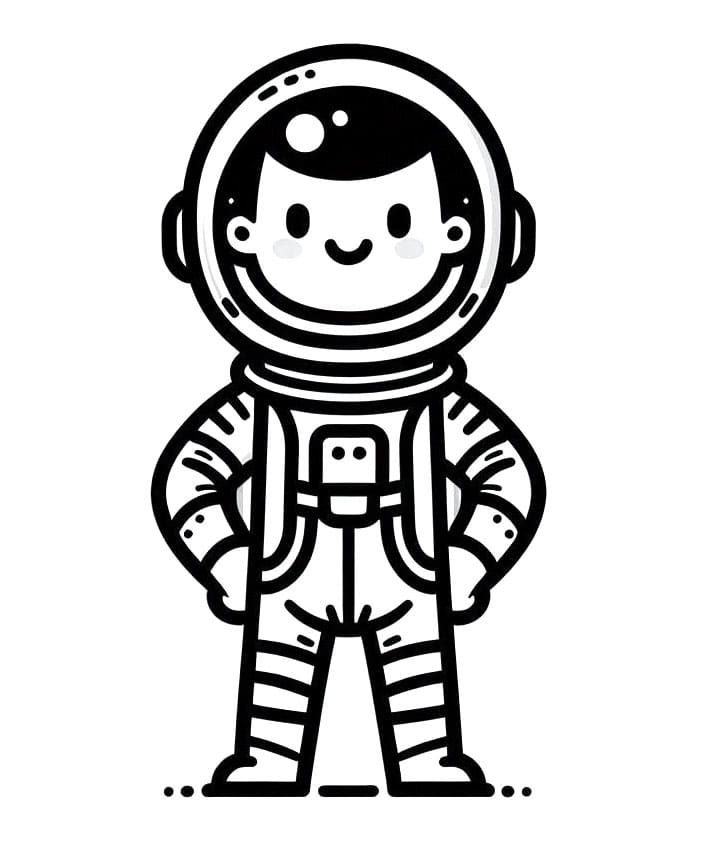Astronauta Stampabile da colorare