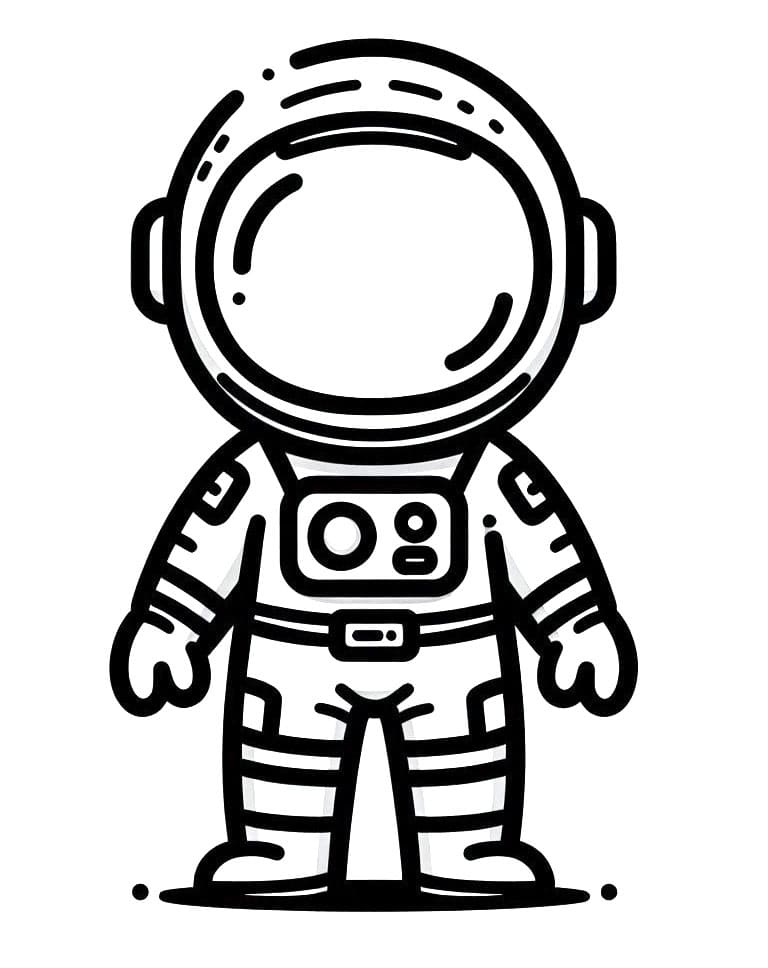 Astronauta da Stampare da colorare