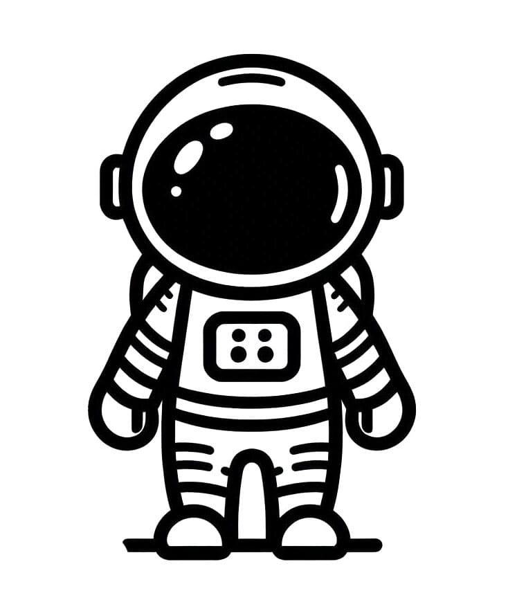 Astronauta per Bambini da colorare