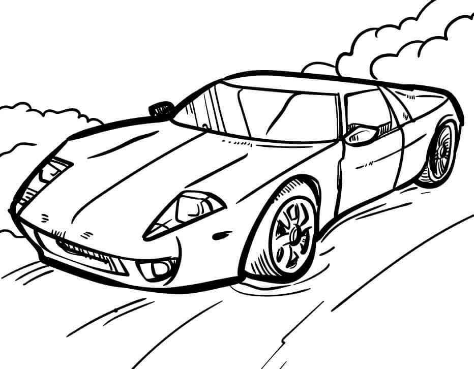 Auto Bella da colorare