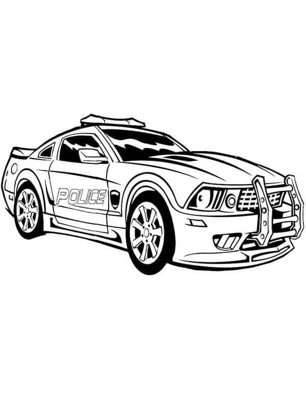 Auto Della Polizia da Stampare da colorare