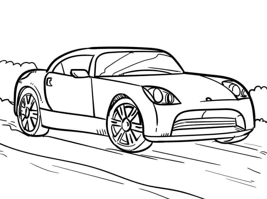 Auto Fantastica da colorare