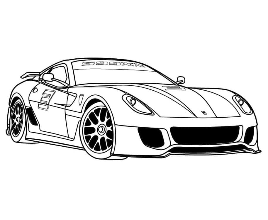 Auto Ferrari Meravigliosa da colorare
