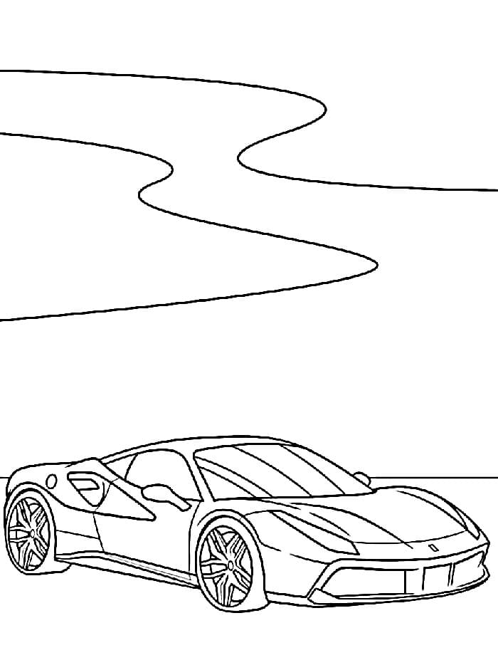 Auto Ferrari da colorare