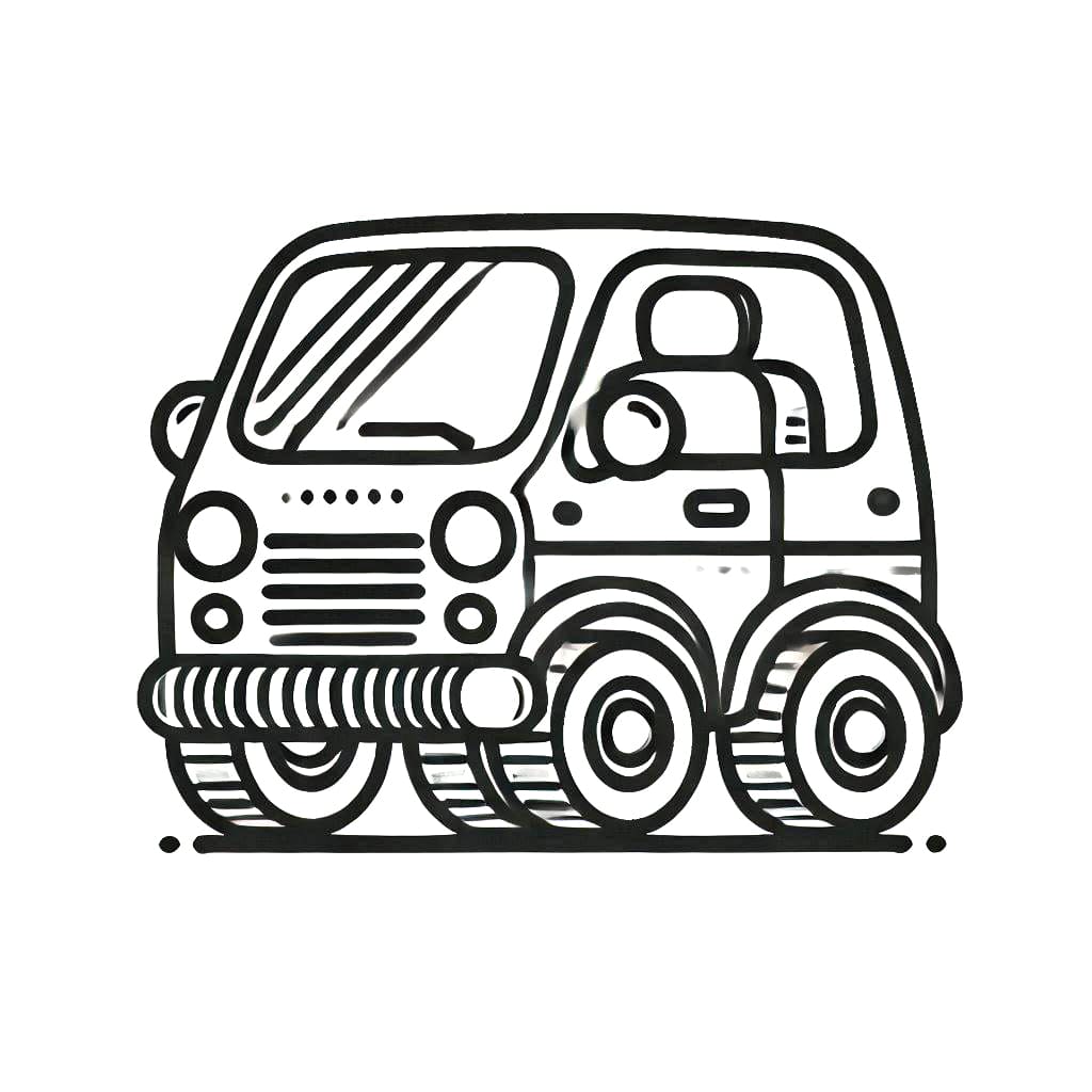 Auto Gratuita per Bambini da colorare