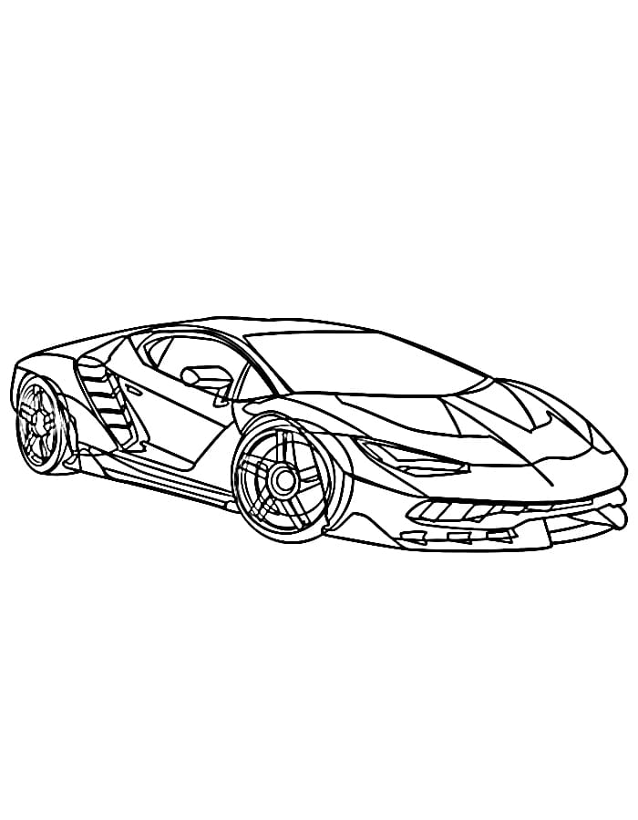 Auto Lamborghini Fantastica da colorare