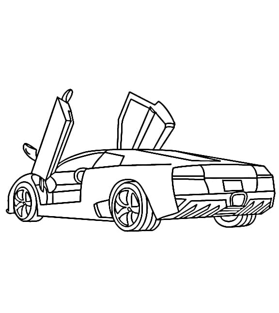 Auto Lamborghini da colorare