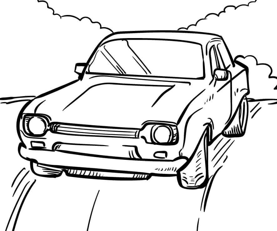 Auto Normale da colorare