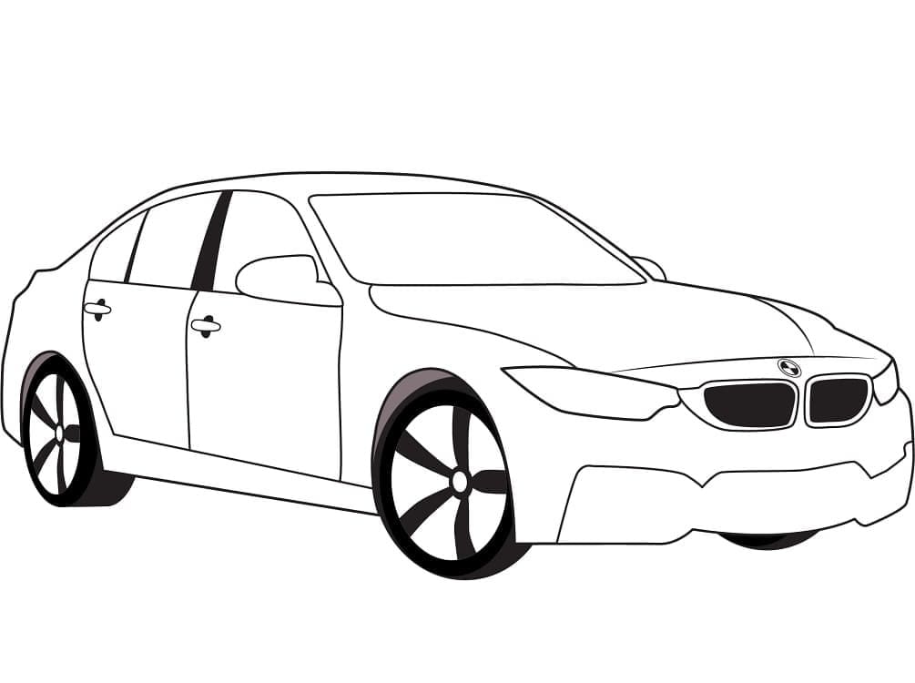 Auto Sportiva BMW da colorare