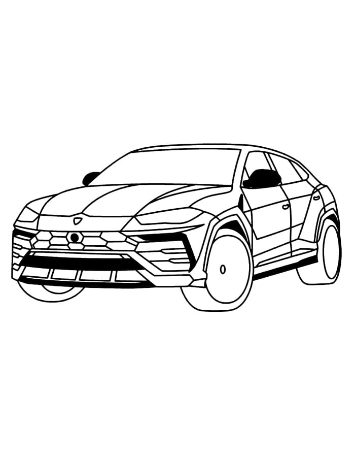 Auto Sportiva Lamborghini da colorare
