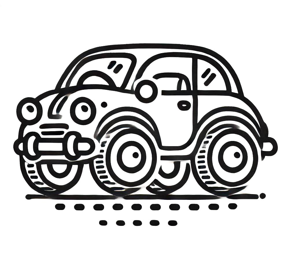 Auto Stampabile Gratis da colorare