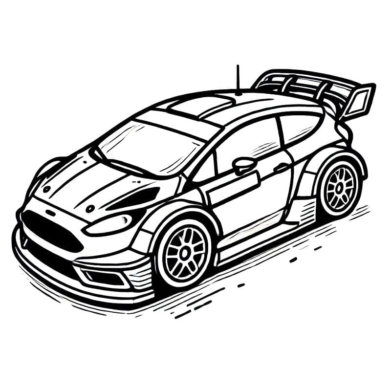 Auto da Corsa 3 da colorare