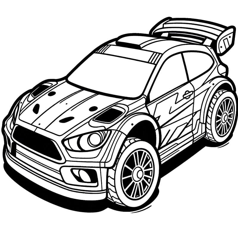 Auto da Corsa 4 da colorare