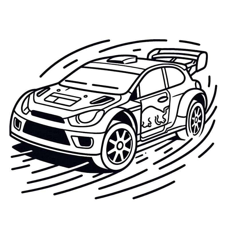 Auto da Corsa Stampabile Gratis da colorare