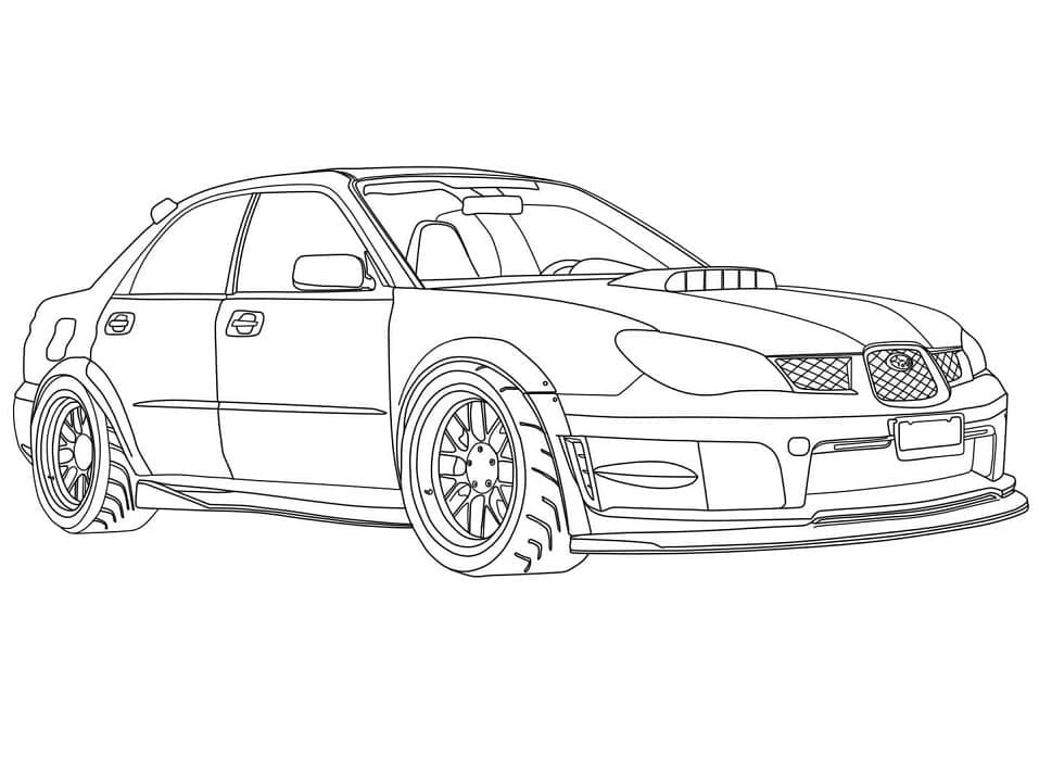 Auto da Corsa Stampabile Gratuito da colorare