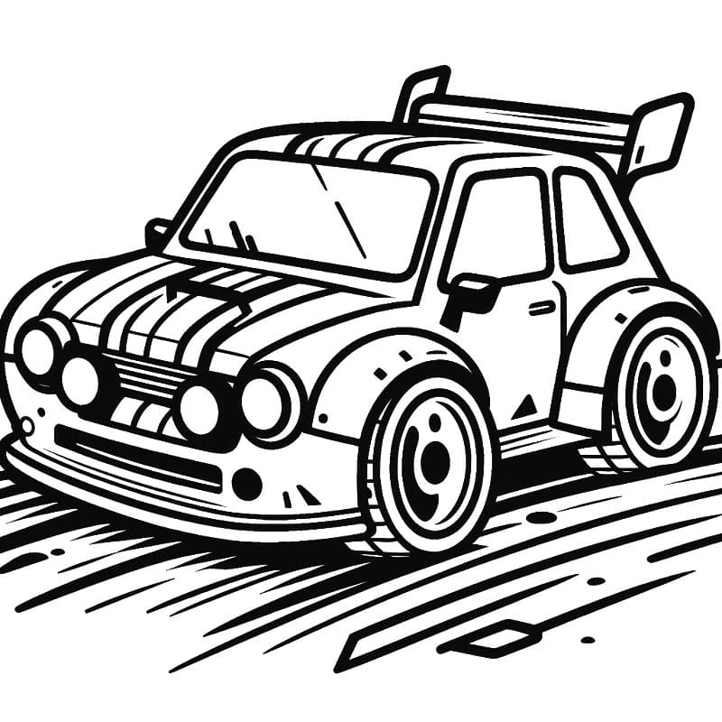 Auto da Corsa da colorare