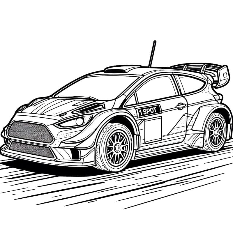 Auto da Corsa per Bambini di 2 Anni da colorare