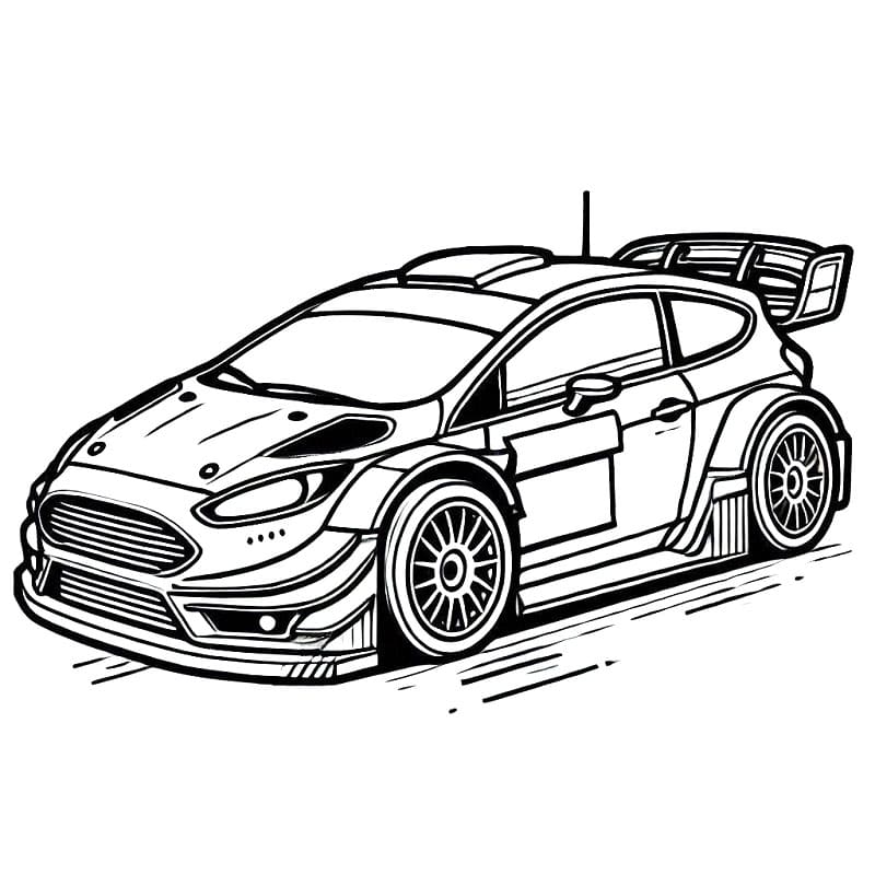 Auto da Corsa per Bambini di 3 Anni da colorare